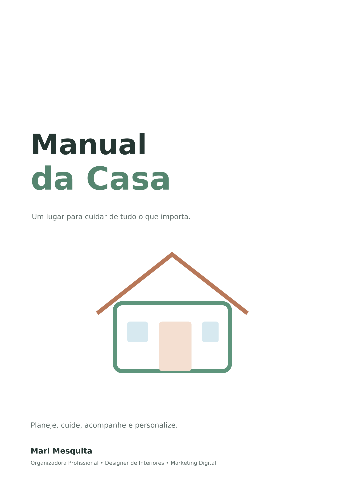 Capa original do Manual da Casa de Mari Mesquita